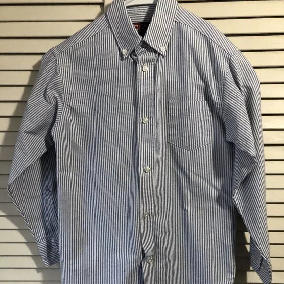 (2) BOY'S CHAPS OXFORD SHIRTS, SIZE 10 - Picture 5 of 7
